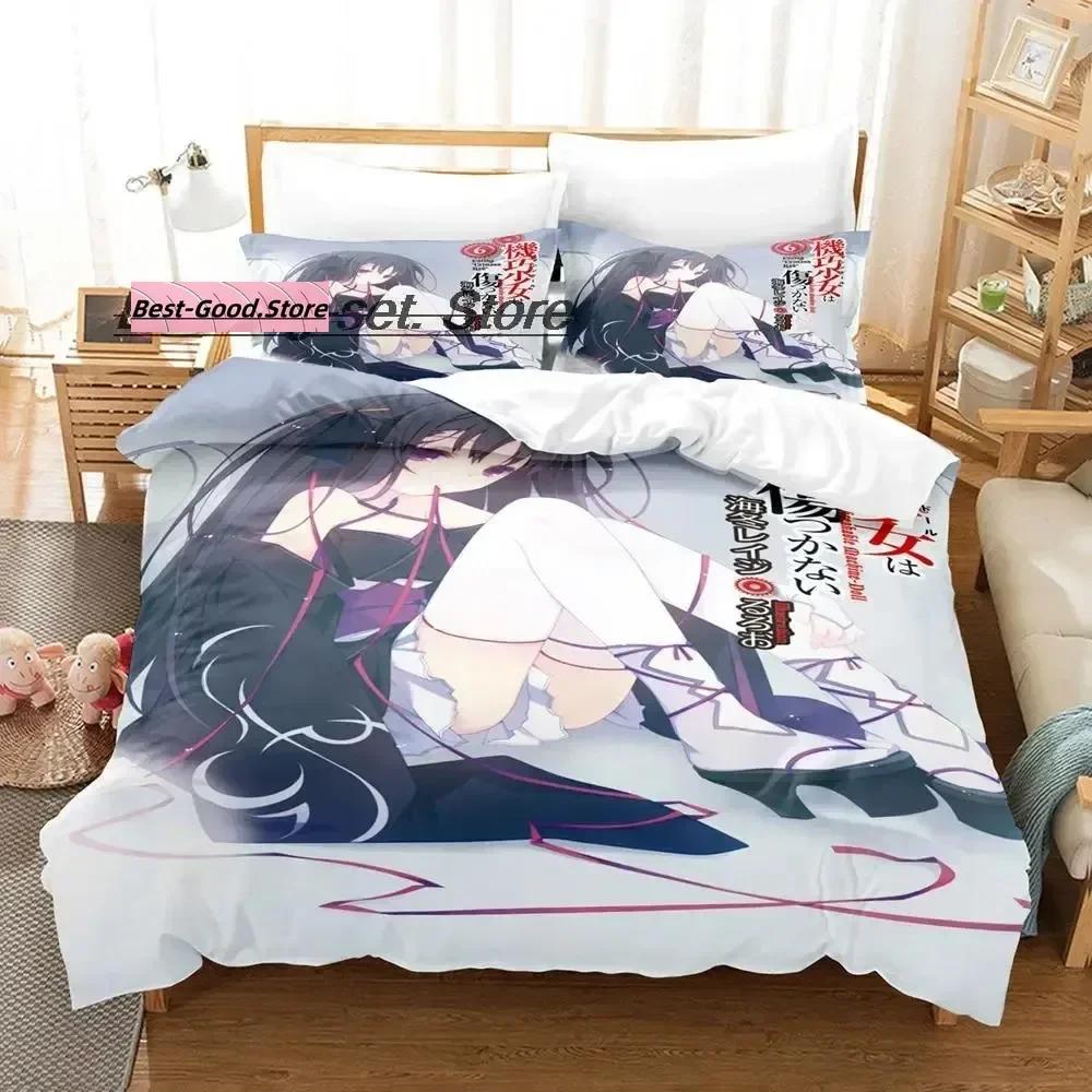 Unbreakable Machine-Doll Bedding Set Duvet Cover Sheet Printed Bed Set Pillowcase Bed Full Queen King Size Comforter Bedroom