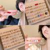 "Korean Style Pearl Ear Piercing Set: Small, Versatile Earrings for Students - Elegant and Simple High-End Jewelry"