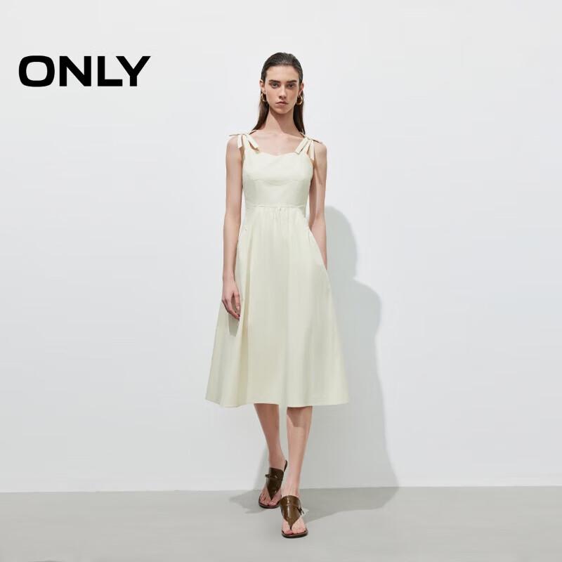 

ONLY Women s A-Line Square Neck Midi Dress L