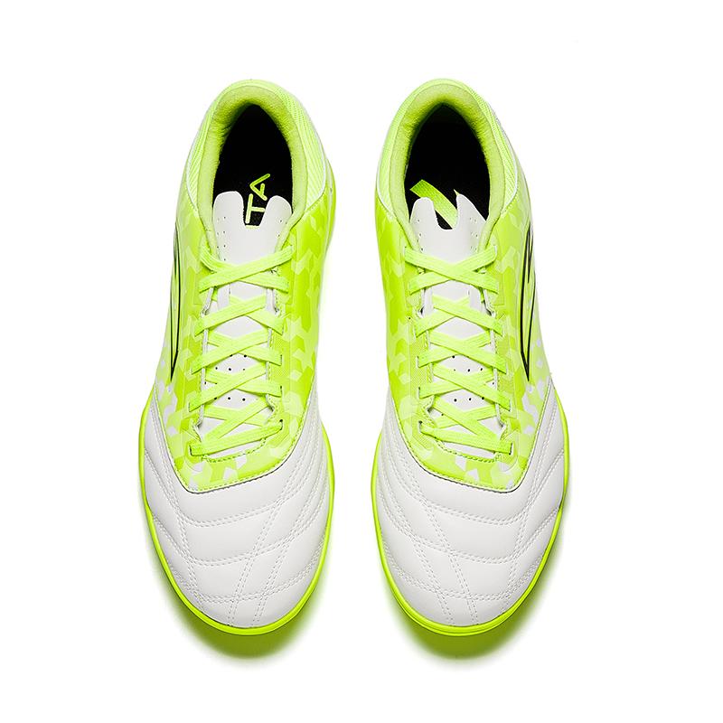 Anta Professional Training TF (Rubber Studs) Durable Non-Slip Soccer Shoes Men Soccer Shoes White Green 412511121-3