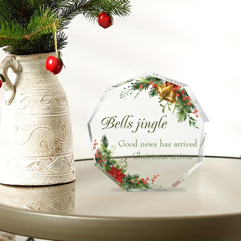 

Рождественский подарок Кристалл Акрил Прозрачный геометрический шестиугольник Сувенирный орнамент Праздничная вечеринка Атмосфера украшение украшения