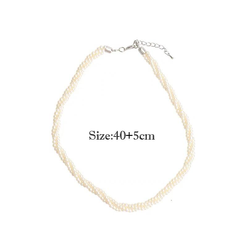 

Многослойные вьющиеся жемчужины колье-чокер ожерелья для женщин и девочек винтажные элегантные геометрические ожерелья из бисера ювелирные аксессуары