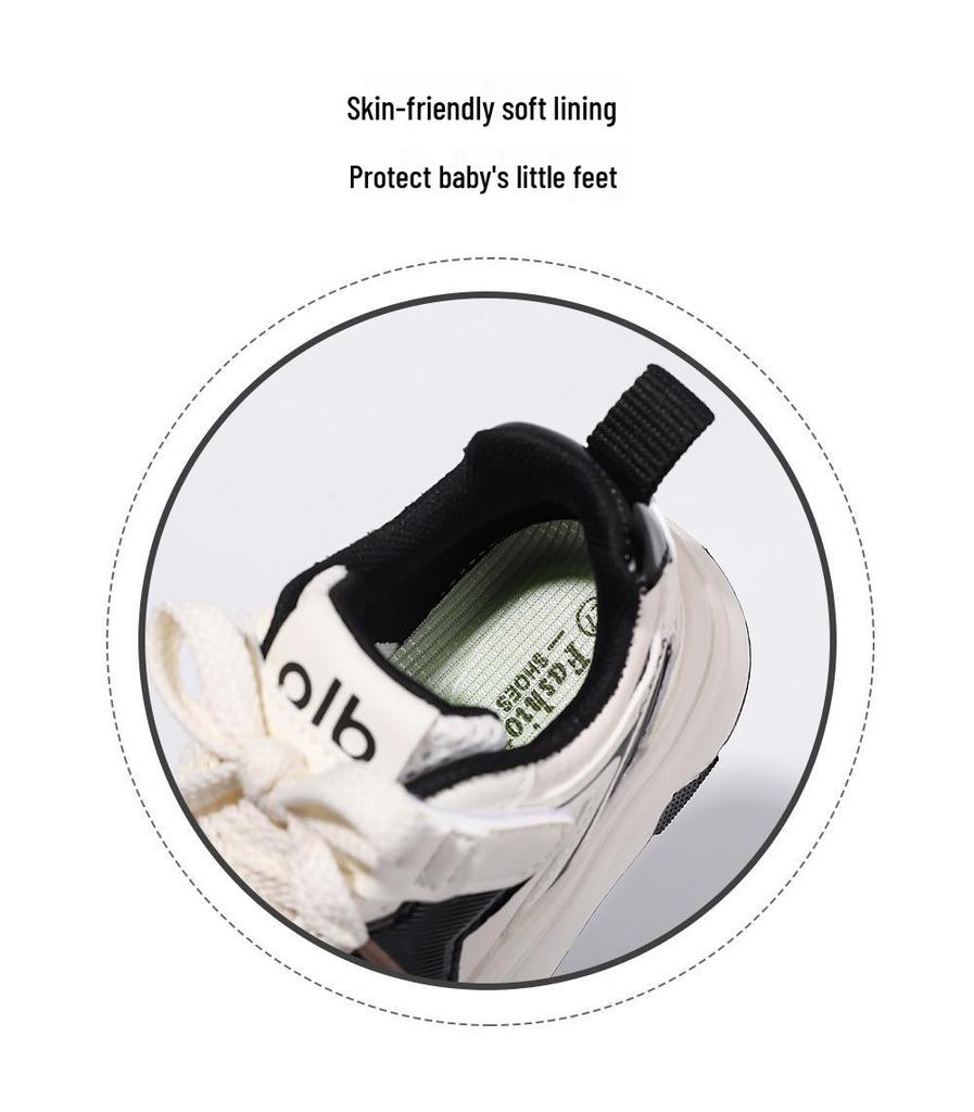 Scarpe Sportive da Skate per Bambini 2026 - Nuova Collezione Primavera/Autunno, Bianche Casual con Suola Morbida per Ragazzi e Ragazze