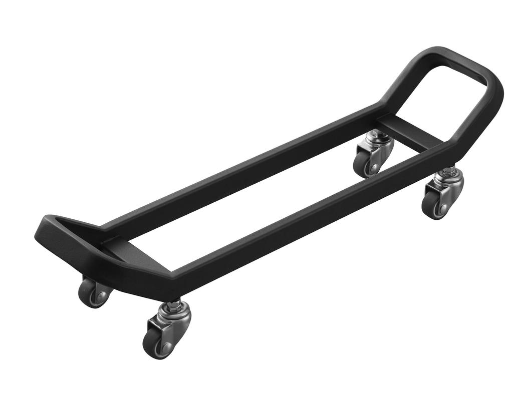 Yamazaki Dumbbell Rack with Tower 20kg Load Suitable for Under Sofa or Dumbbell Item Number 10951 Casters, Black, W45.4×D11.5×H11.5cm, Series,