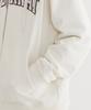 COVERNAT Arch Logo Zip-Up Hoodie Ivory