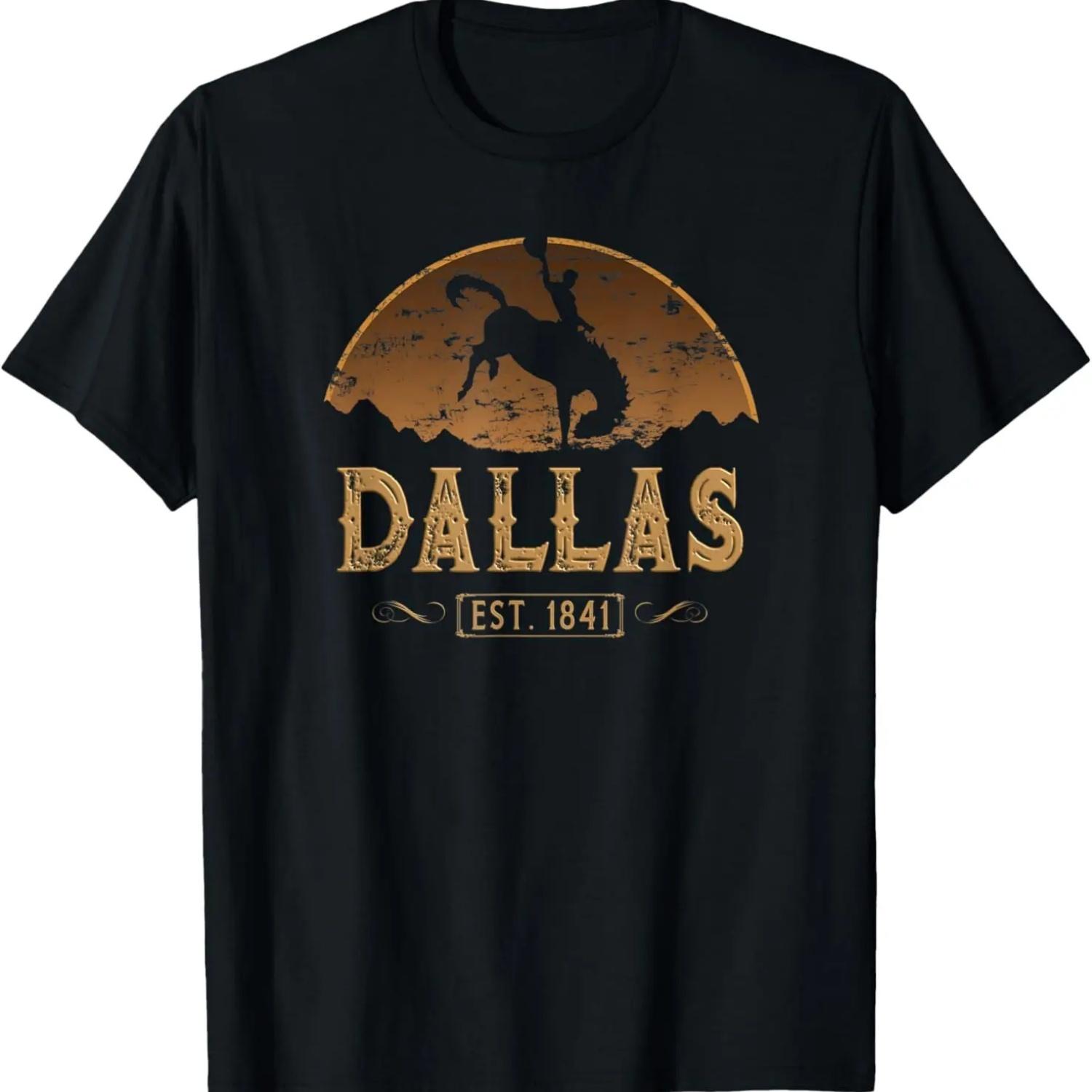 Dallas Texas TX Wild West Rodeo Cowboy T-Shirt S