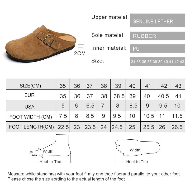 Fashion AIYUQI Slippers Women Real Leather 2025 New Large Size 41 42 43 Women Summer Shoes Retro Outerwear Flat Lazy Half Slippers Women