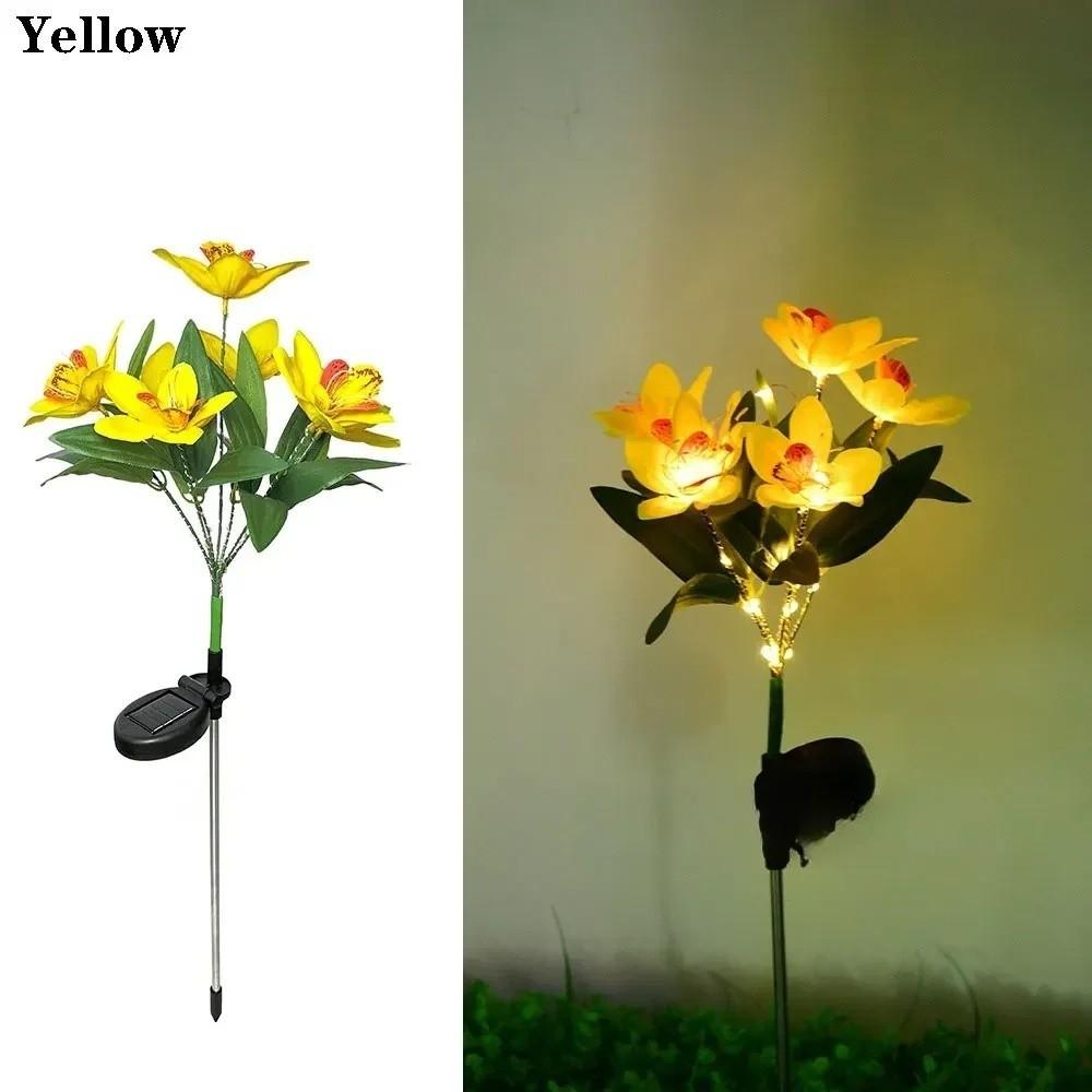 Orchid Design Solar Orchid Ground Light LED Light Holiday Garden Lamp Wedding Party