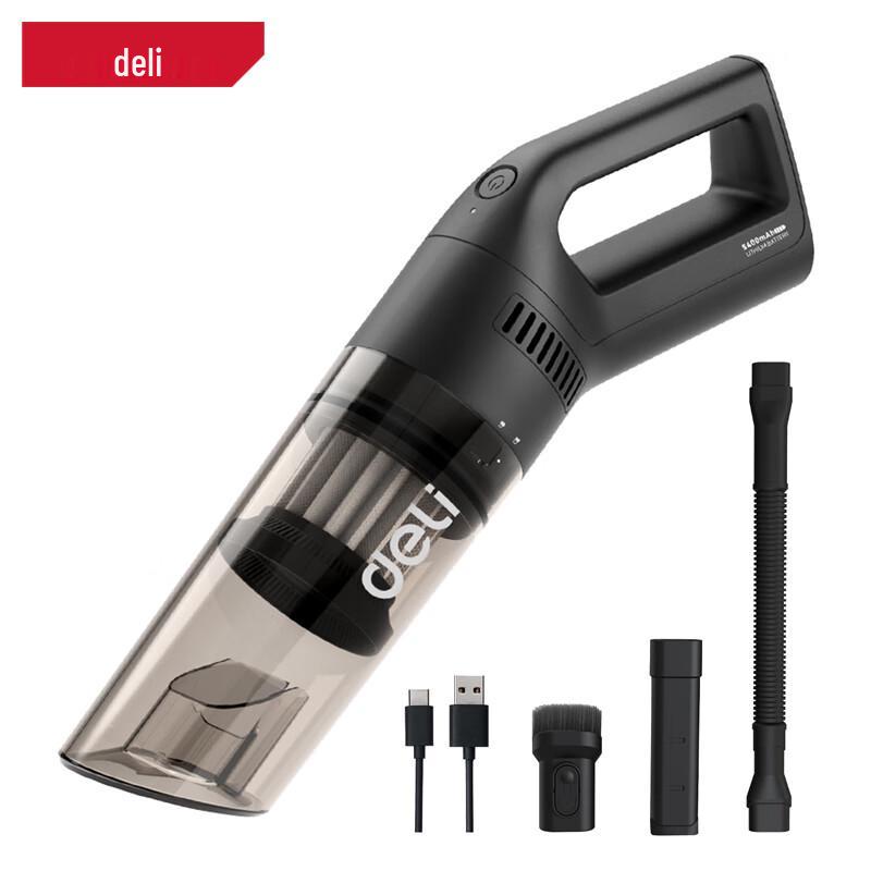 Deli 75W Handheld Wireless Car Vacuum Cleaner CN plug (adapter included)