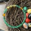 Bambusarmband mit Grünem Aventurin - Handgefertigt und Elastisch