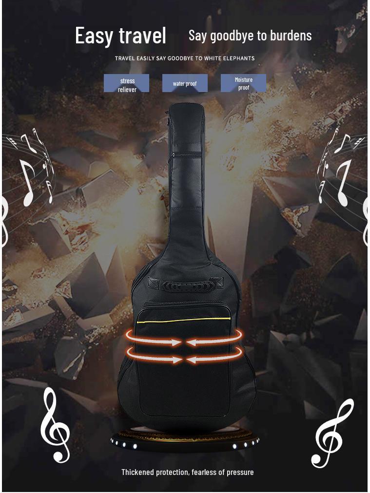 Padded Guitar Acoustic For Backpack 4041 Inch Classical Or Folk Guitars