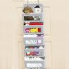 Over the Door Organizer Storage 5 Shelf Hanging Door Organizer with 5 Large Capacity Pockets for Bedroom Bathroom Home Organizer