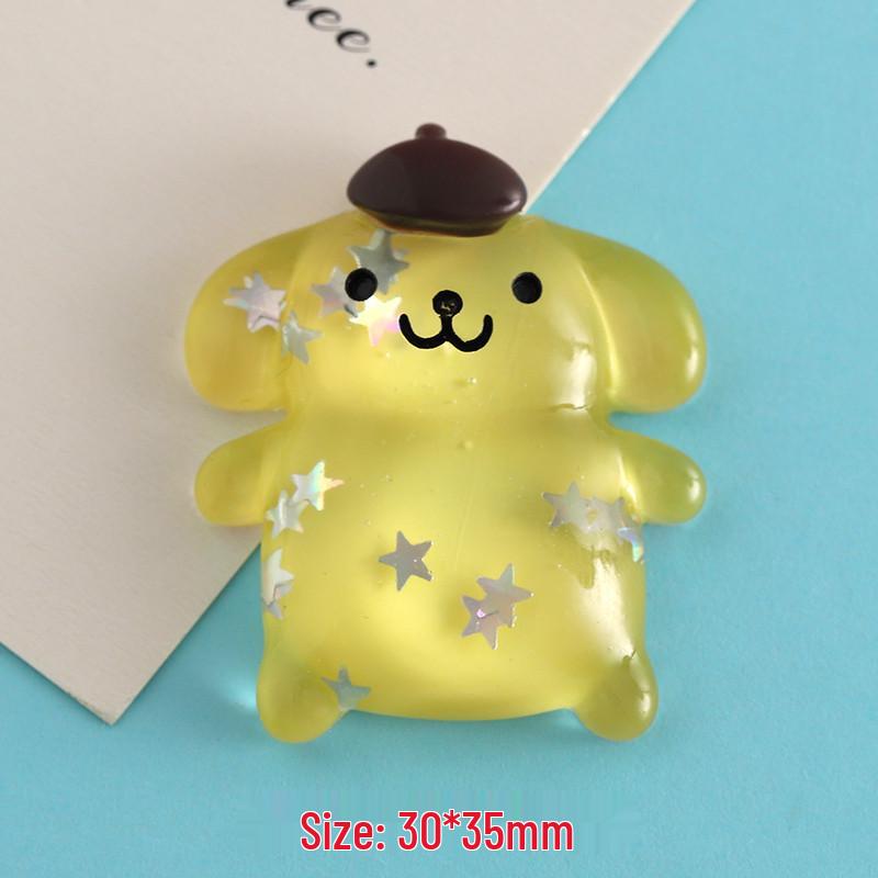 Translucent Sanrio Cinnamoroll Resin Ornament & Accessories Set for DIY Projects
