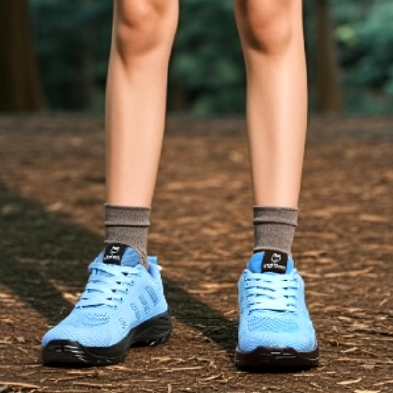 Women'S Fashion Running Shoes Breathable Mesh Fashionable Design Anti Slip Rubber Sole Outdoor Sports Work Leisure Walking Shoes