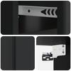 Wall Mounted Nightstand Black 49 X 34.5 X 20 Cm