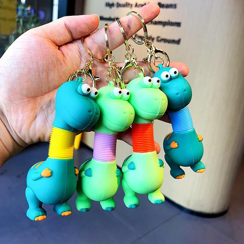 Dinosaur Pvc Creative Keychain Perfect Gift For Birthdays And Events Special