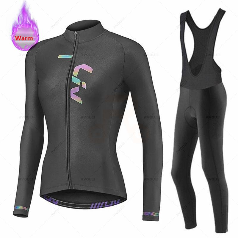 2026Women Winter Bicicleta Set Outdoor Thermal Fleece Cycling Clothing Road Bike Shirt MTB Jersey Bicycle Uniform Roupa Ciclismo