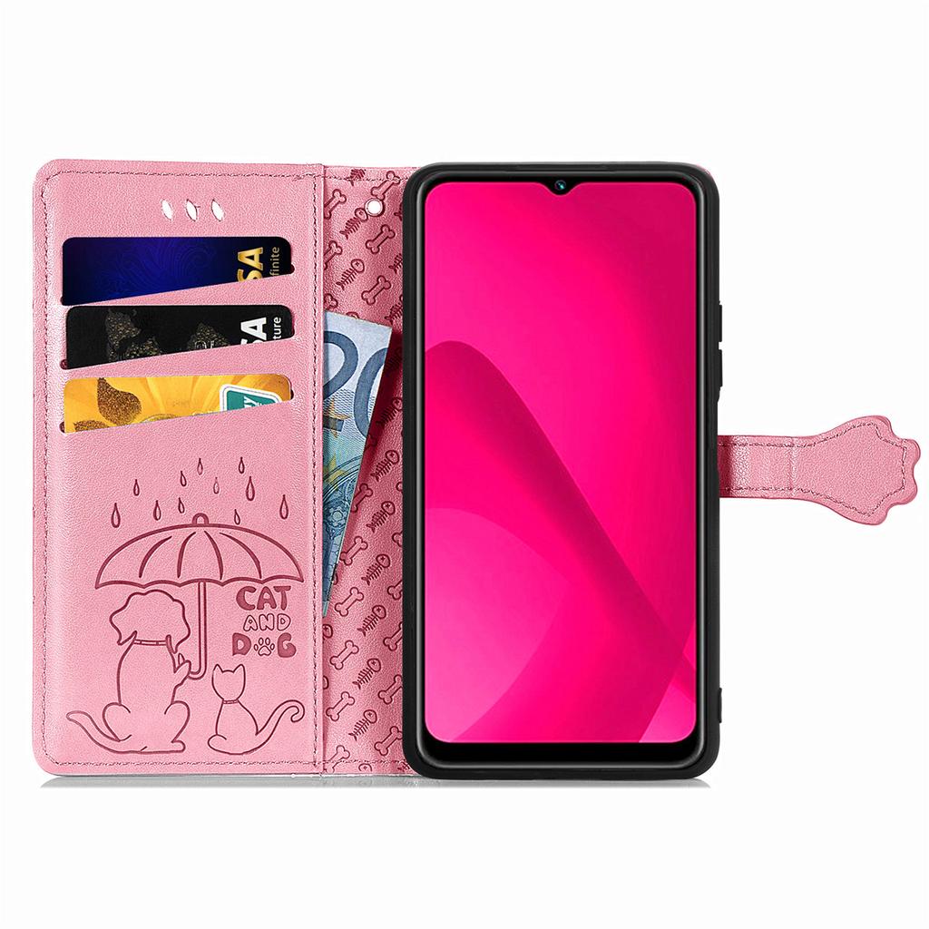 Leather Phone Case For Xiaomi Redmi 14C 4G/14R 5G/Poco C75 4G Wallet Flip Phone Cover Cute Cat Dog Pattern