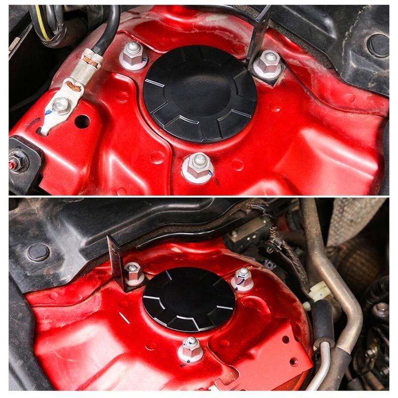 M63K-2Pcs Car Shock Absorber Screw Protective Cover Dust Cover Decoration Protection Cover For Mazda 3 Axela CX-30