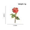 Botanical Design Enamel Flower Pins Assorted Colors Lapel Brooches Flower Brooches  Birthday Gift