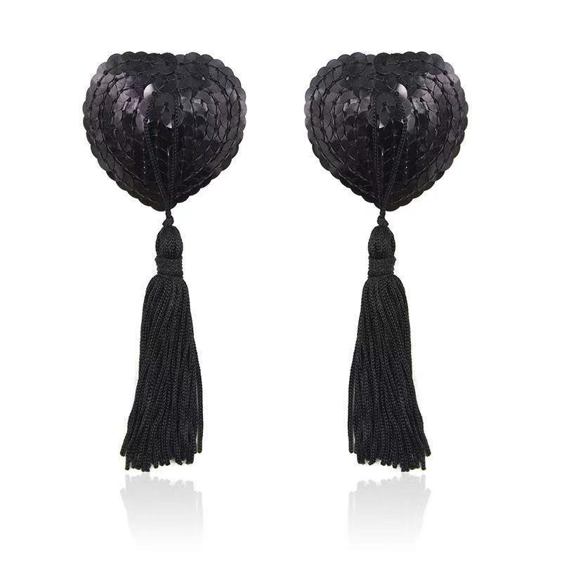 Heart Tassel Nipple Covers - Sexy Erotic Accessories W16