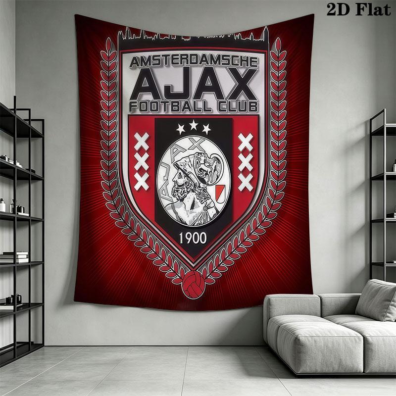 AFC Ajax Poster Wall Hanging Printed Fabric Blanket Decorative Tapestries for Bedroom Living Room Home Decor