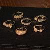 Vintage Medieval Style Flower Zir*****Pen Ring Personality Niche High Sense Exquisite Temperament Accessories