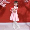 9i9 Girls' Chinese-Style Embroidered Winter Hanfu Set