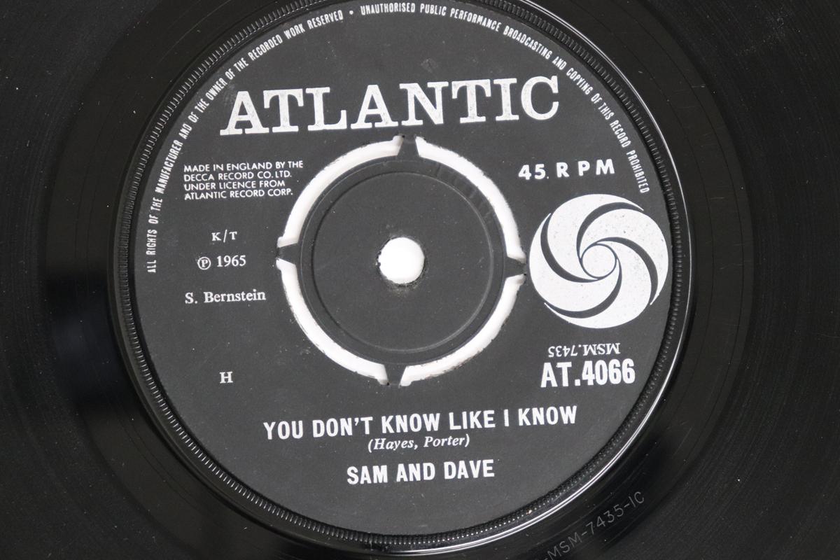 

7inch Record SAM & DAVE - You Don t Know Like I Know AT4066 ATLANTIC 1966 UK Soul/Funk Used