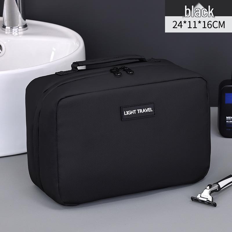 Cross Elite Accordion Men s Travel Wash Bag: Dry-Wet Separate Cosmetic & Makeup Organizer