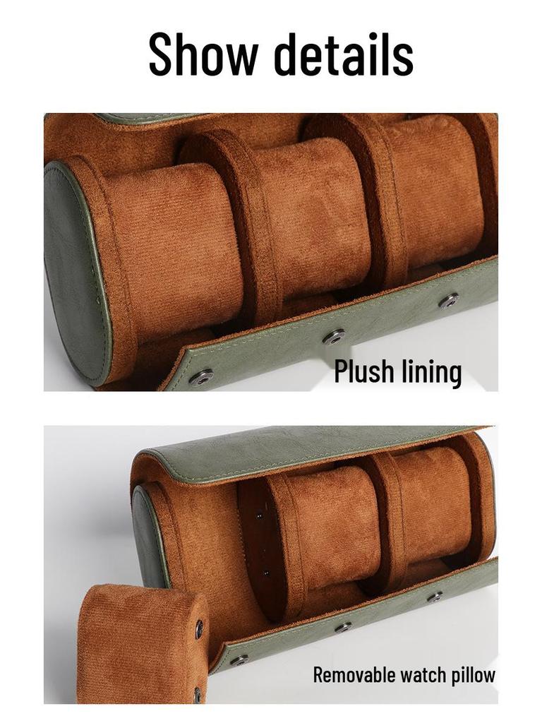 In Stock Waterproof Stain-Resistant Watch Box: Single/Double/Triple, PU Leather Portable Storage