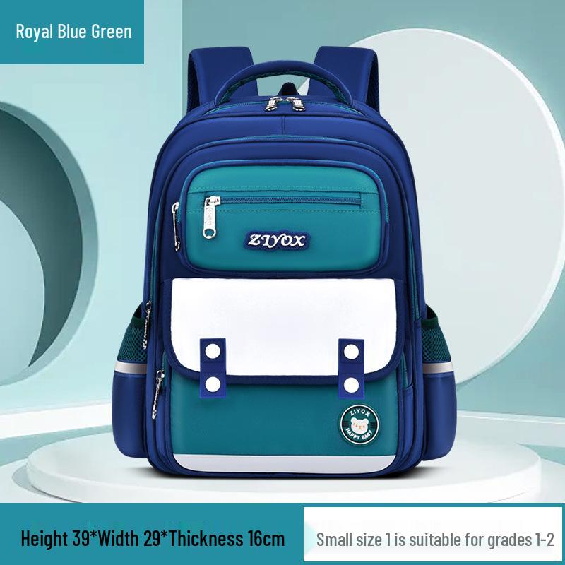 British Style Primary School Backpack for Boys & Girls, Grades 1-6 - Lightweight & Spacious