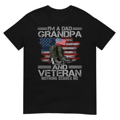 I'm A Dad Grandpa and Veteran Fathers Day Veterans Day T-Shirt