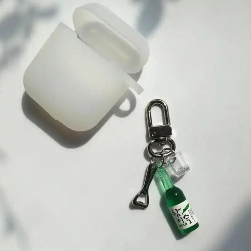 Unique Culture Inspired Beer Soju Bottle Keychain Charm Purse Decoration For Decorative Use And Fun Personalization