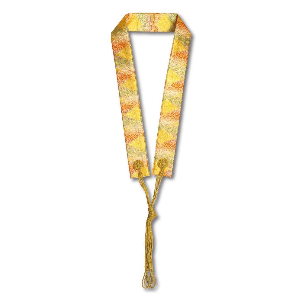 Ring-shaped Robe (wagesa) Made of Gold Brocade (tortoiseshell Pattern (yellow))