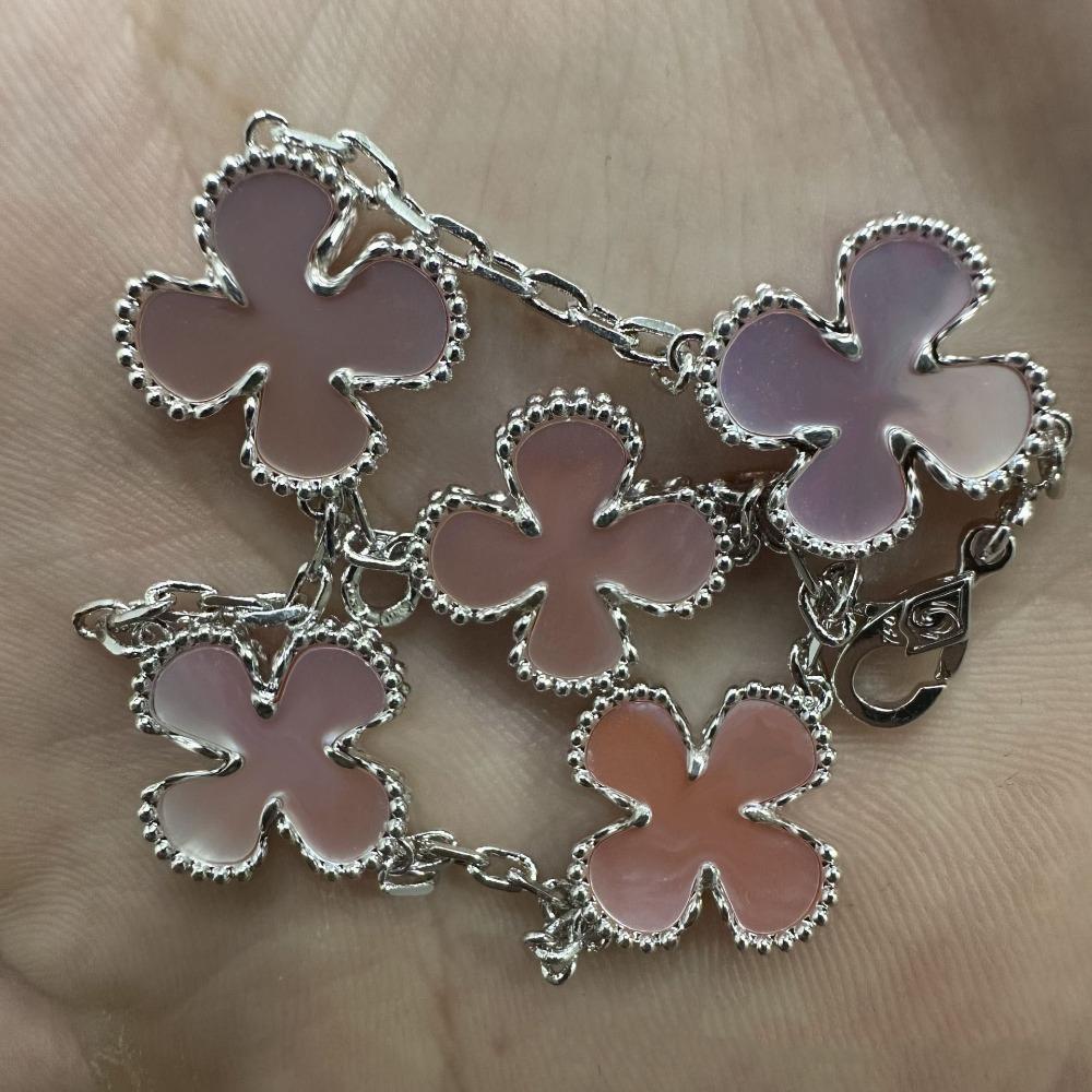 High Version Four-leaf Clover Bracelet Female Mother-of-pearl Agate Five-flower Ladies Bracelet