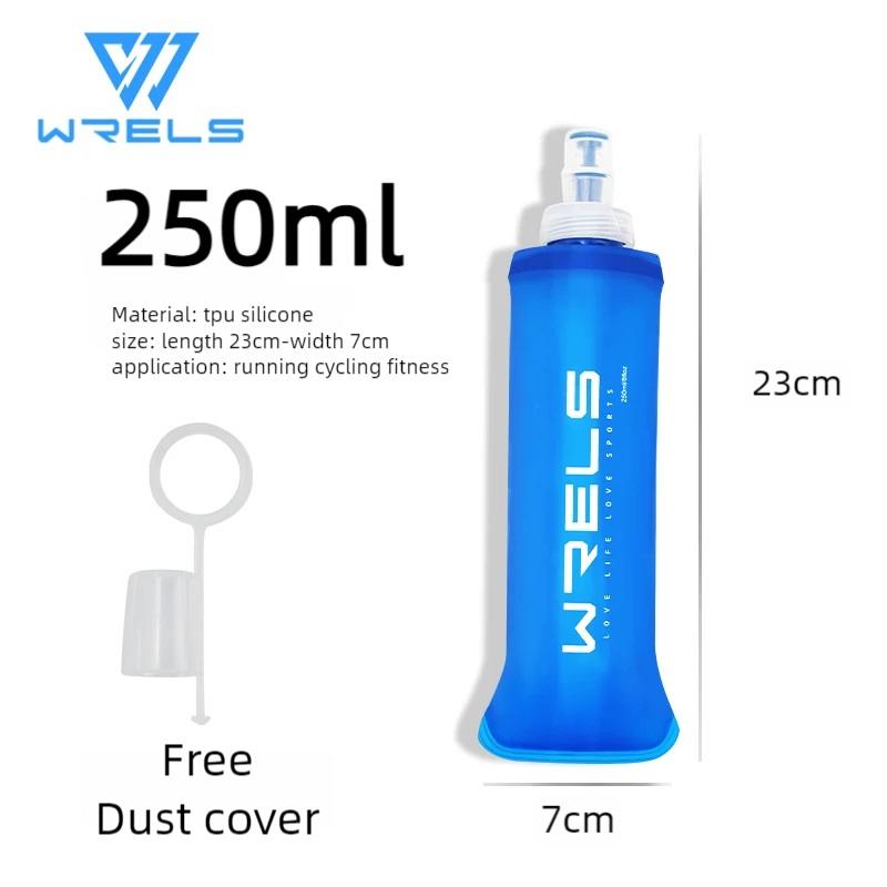 Fahrrad Sport Wasserflasche Auslaufsicher Langlebig Weiche Flasche Hoher Durchfluss BPA Frei Tragbar TPU Faltbarer Wasserbecher Outdoor Laufen
