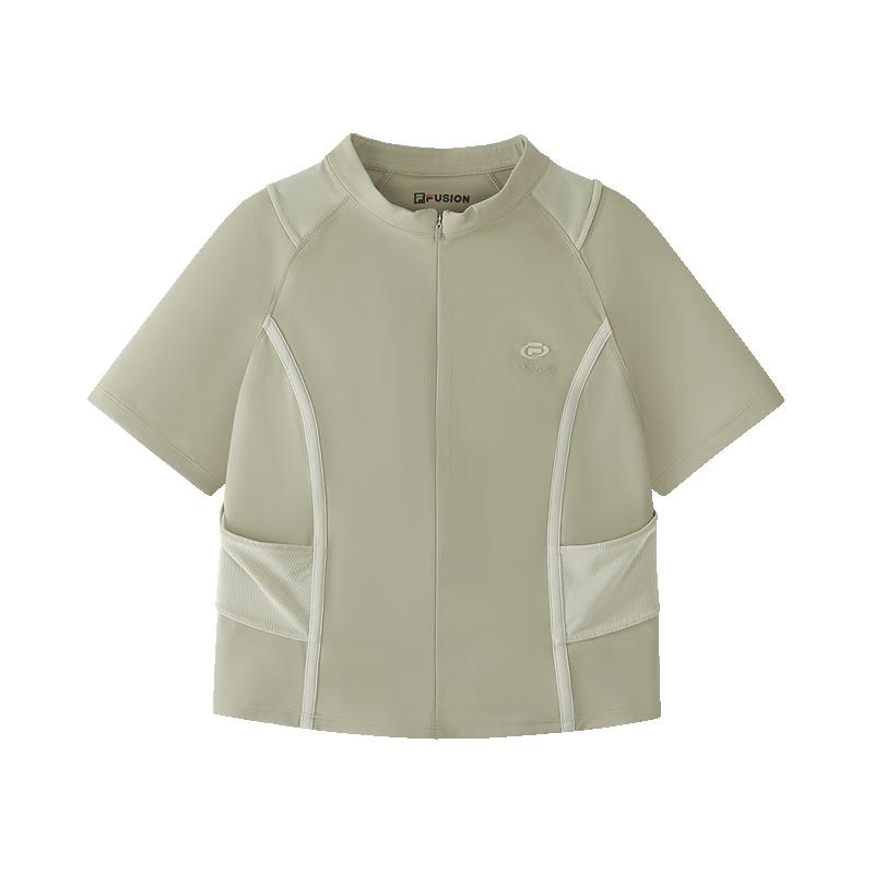 FILA FUSION Women s Slim Fit Knit Short Sleeve Tee M