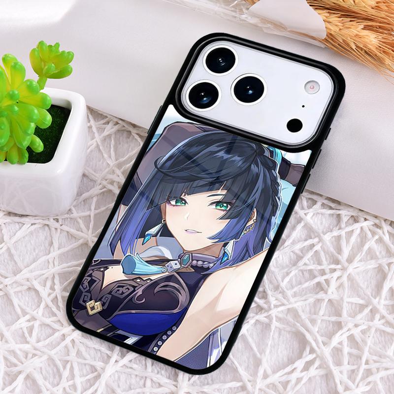 Genshin Impact Yelan Phone Case for iPhone 17 Air 16 15 11 12 14 13 Pro Max Shockproof Cover