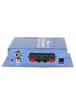 uxcell Auto-Audioverstärker Blaues Aluminium Mini Hi-Fi Stereo Leistung DC 180W