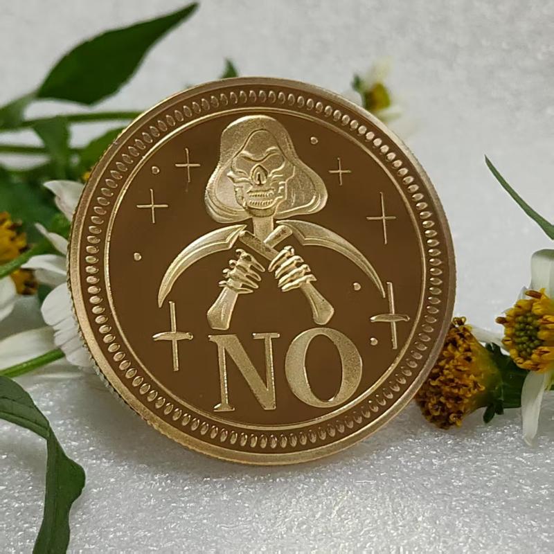 Vintage Yes/No Decision Coin Dual Sided Engraved For Party Games Decision Making Gifts Collection A1