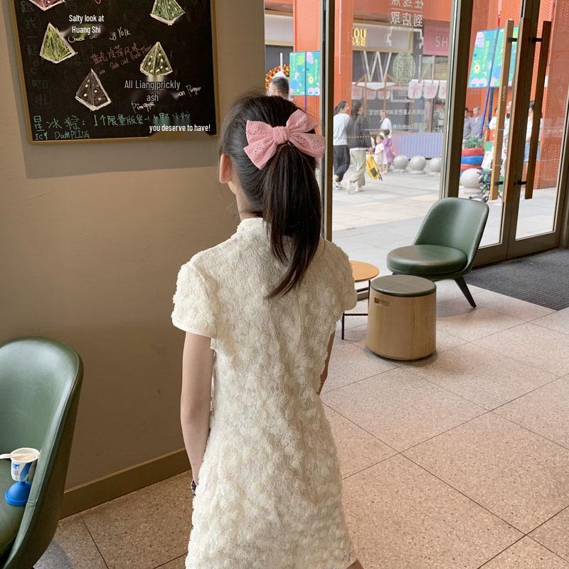Kids' Lace Bow Hair Clip - Korean Style, Versatile DIY Accessory for Girls' Ponytails