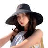 Summer New Hat Women Wear Double-sided Printed Big Edge Bucket Hat Big Brim Sun Protection Sun Hat Seaside Too