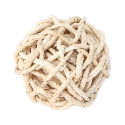 Corn Husk Toy Ball Playing Teeth Grinding Activity Small Animal Chew Toys for Rabbit Hamster