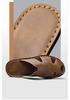 2026 Men's Casual Soft Sole Non-slip Leather Beach Slippers