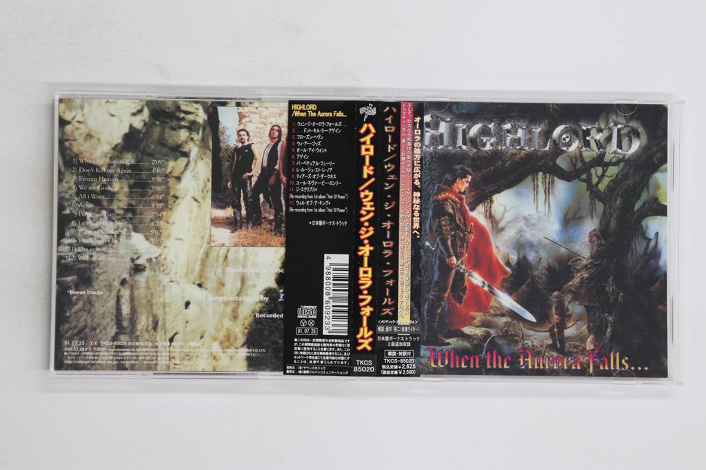 CD HIGHLORD - When The Aurora Falls TKCS85020 SOUNDHOLIC 2001 Japan Obi Metal Used