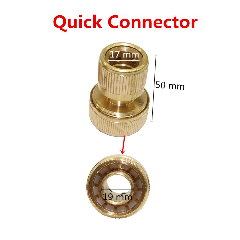 

Brass 3/4 Pipe Quick Connector Waterstop Quick Compling 19mm Pipe Connection Adapter Faucet Car Wash Water Gun Pipe Fittings Other жовтий