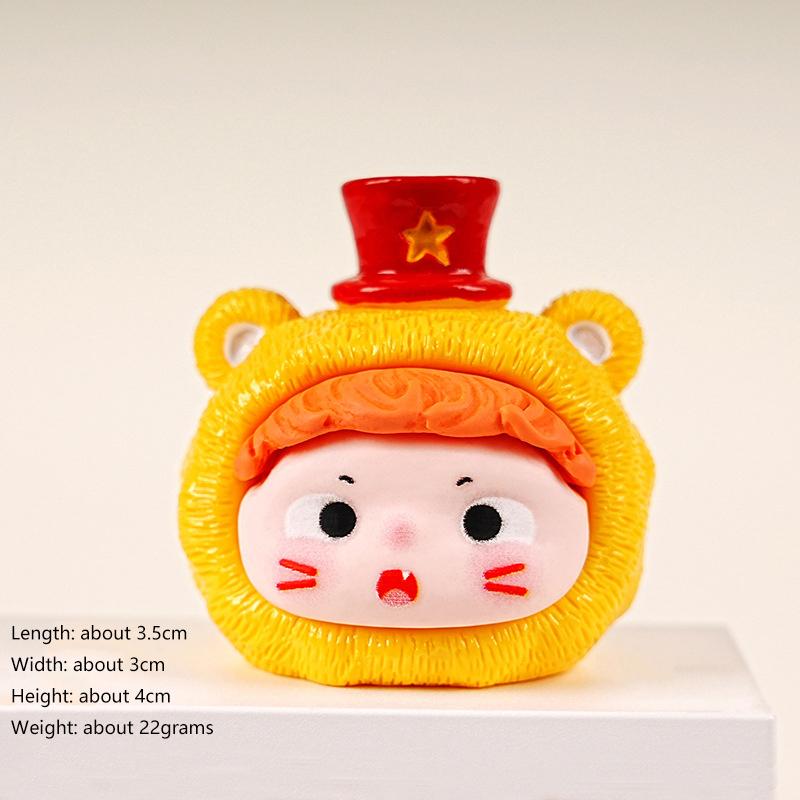 4Cm Circus Macaron Color Anime Figure Surrounding Model Ornaments Cute Desktop Decoration Ornaments Children'S Gift