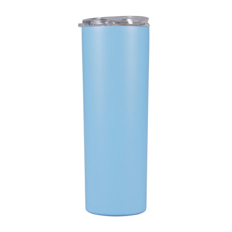 20oz Stainless Steel Insulated Slim Cup with Solid Color and Logo Printing.