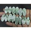 26-31 MM Natural Peace Jade Matched Pair Oval Cabochon Gemstone 7 Pair Lot C-772